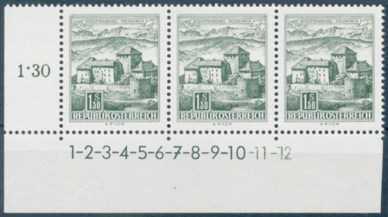 Briefmarke mit Symbolzahl(en)